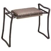 Flexrake CLA103 Steel Wicker Classic Garden Kneeler and Bench by Flexrake