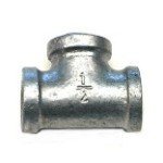 LDR 313 T-12 Galvanized Tee, 1/2-Inch