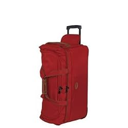 Longchamp Le Pliages Wheeled Duffle Deep Red