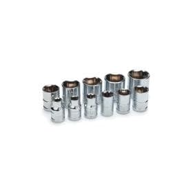 Performance Tool W38002 10 Piece SAE 3/8" Drive 6 Point Standard Socket Set