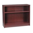2 Shelf Bookcase - Mahogany by United Stationers