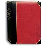 Pioneer Mini Ledger Le' Memo Bound Photo Album, Solid Red Color Covers with Gold Accents, Holds 50 5x7" Photos, 1 Per Page.
