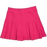Girls Hot Pink Pique Pleated Skooter