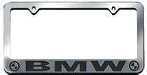 BMW License Plate Frame with logo Chrome