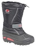 Sorel Flurry Snow Boots for Youths (Size 13-7): - Black - 6