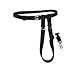 The Buddy System Hands Free Dog Leash, Adjustable Leash for Running, Jogging, Training and Service Dogs, Great for Small, Medium and Large Dogs, Made in USA (Black, Small Dog System (Large Belt))