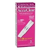 Accu Clear Pregnancy Test, 2-Count (Pack of 2)