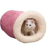 Savvy Tabby Pink Kitty Tumble Bed- 22 length x 12 diameter