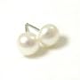 Beautiful Genuine Fresh Water Pearl 8mm Stud Earrings on 925 Sterling Silver Posts ~ Comes Gift Boxed