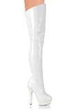 Thigh-High Boot With Full Inner Side Zipper And 6 Inch Heel