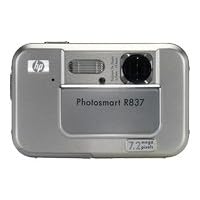 HP PhotoSmart R837 - Digital camera - compact - 7.2 Mpix - optical zoom: 3 x - supported memory: SD, SDHC