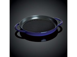 Round XO Grill Pan w/ 2 Handles - Staub