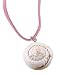 Pink Suede & Shell Necklace