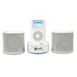 Macally iPod Stereo Speakers & Charger - White