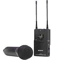 Sony UWPV2 Handheld Microphone TX and Portable RX Wireless System, Operating on TV Channels 42 to 45