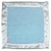 Swaddle Designs Fuzzy Baby Lovie w/ Cream Trim Pastel Blue
