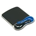 Kensington Duo Mouse Mat Pad with Wrist Rest Gel Wave Blue and Smoke Ref 62401