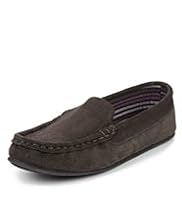 Suede Moccasin Slippers