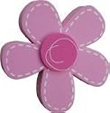 Pink Stitch effect Daisy Car Aerial Ball Antenna Topper