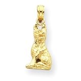 14k German Shepherd Dog Pendant
