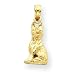 14k German Shepherd Dog Pendant