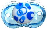 RaZbaby Keep-it-Kleen Pacifier - Blue Circles