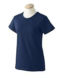 Personalized embroidered female golfer on ladies t-shirt, xx-large, navy blue