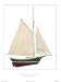 Friendship Sloop by Robert Duff Fine Art Print / Poster 5.00 x 7.00 in.