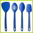 Silicone Slotted Spoon - Blue