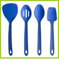 Silicone Slotted Spoon - Blue