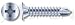 (3,000pcs per box) Self-Drilling Screws Wafer Head Phillips Zinc #10-24X1-1/4