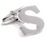 Personalized Silver My Initials Alphabet Letter R Cufflinks Formal Wear