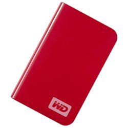 Western Digital 320GB My Passport Essential USB 2.0 Portable Hard Drive - Cherry Red
