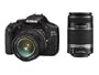 Canon EOS 550D SLR-Digitalkamera (18 Megapixel, LiveView) Double-Zoom Kit inkl. EF-S 18-55mm IS und EF-S 55-250mm IS Objektiv
