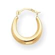 Sardelli - 14k Gold Small Polished Hoop Earrings, 13mm x 13mm