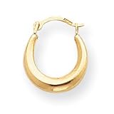 14k Sm. Polished Hoop Earrings SE677