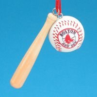 Boston Red Sox Bat and Ball OrnamentB000ICZA4Q : image