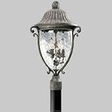 Progress Lighting Geneva Golden Baroque Four-Light Outdoor Post Mounted Lantern