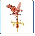 35 &acute; Attack Eagle Full Size Polished Copper Weathervane - Signature Series - B000ONFI82