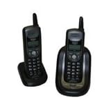 Compact Cordless Telephone with Dual Handsets and Caller Id