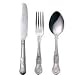from Sussex Supplies Kings Cutlery Set 12 Table Knives, 12 Table Forks, 12 Desert Spoon Cutlery Dining Set Canteen