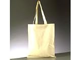 Tragetasche Baumwolle 38 x 42 cm natur lange Henkel
