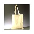 Tragetasche Baumwolle 38 x 42 cm natur lange Henkel