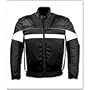 Motorcycle Jackets - Mens Armored Motorcycle Jacket MJ459 Black