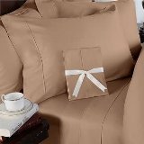 1500 Thread Count King 4pc Bed Sheet Set Egyptian Deep Pocket Mocha