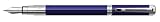 Waterman Perspective Blue w/ Chrome Fine Point Fountain Pen - 1750135