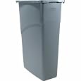 Rubbermaid Commercial LLDPE 23 Gallon Slim Jim Waste Container, Rectangular, 11