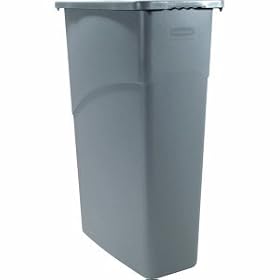 Rubbermaid Commercial LLDPE 23 Gallon Slim Jim Waste Container, Rectangular, 11 Width x 20... by Rubbermaid Commercial