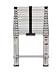 Industrial Grade 2KFG1 Telescoping Ladder, 12 1/2 Ft, Aluminum