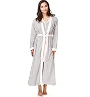Per Una Pure Cotton Cool Comfort™ Spotted Long Dressing Gown